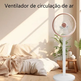 Ventilador De Coluna De Chão 110V 4 Alturas Ajustáveis Podem Girar O Circulação Para A Esquerda