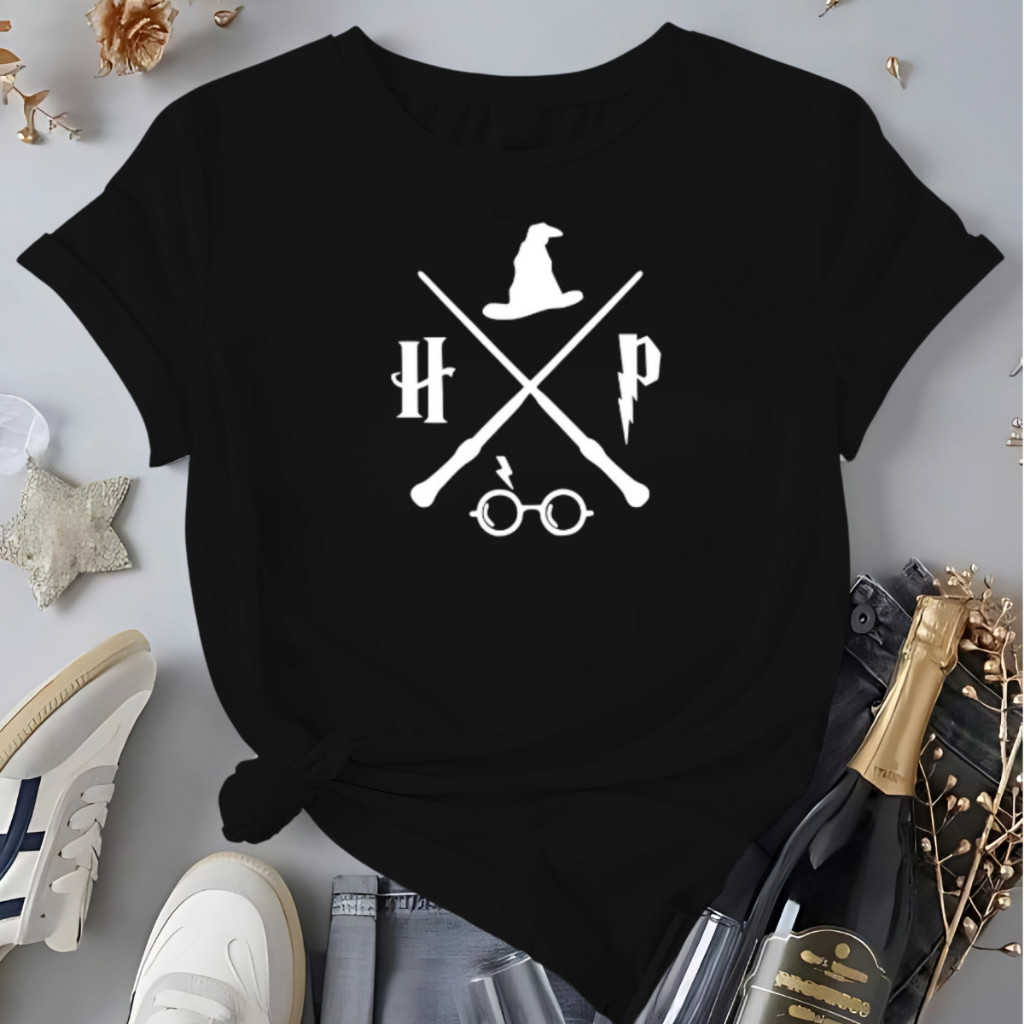 Camiseta Feminina Harry Potter Blusa 100%Algodão | Shopee Brasil