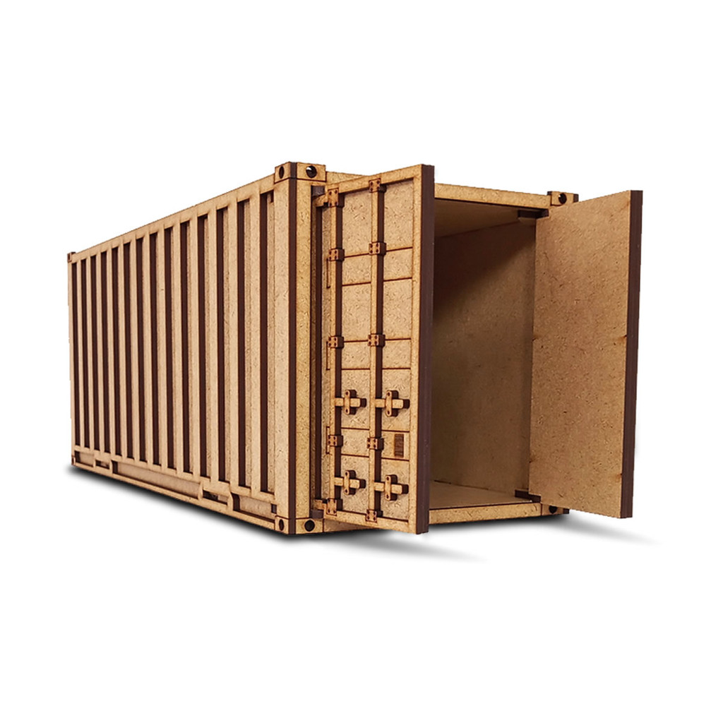 Miniatura Container DRY 20 Pés Standard | Logística | Cenário | Maquete | Diorama | Brinde
