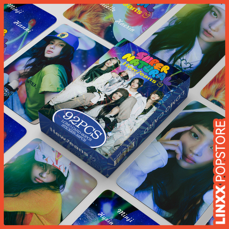 LINXX 92 Pçs NewJeans Lomo Cartões Grupo Selfie Photocard Conjunto