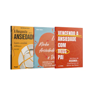 Kit 3 Livros - Eu, Minha Paz Interior e Deus - Guia Para Fim da Ansiedade