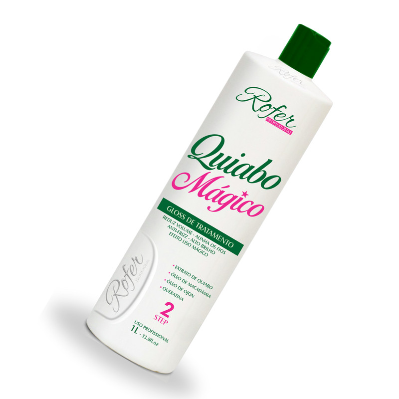 Progressiva Com Formol Rofer Profissional 1L Quiabo Magico Liso ...
