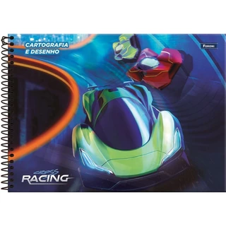 Caderno Cartografia Capa Dura Foroni Cross Racing 80 Folhas - Embalagem com 5 Unidades em Oferta na Shopee