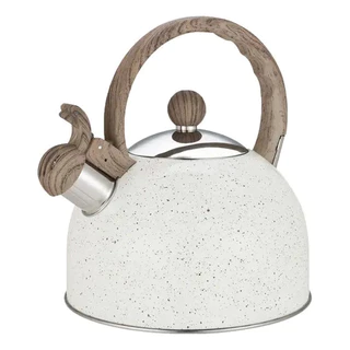 Chaleira Inox Com Apito 2 Litros Mimo Style Mármol Bule De Chá E Café Para Ferver Água