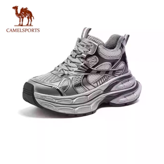CAMEL SPORTS Mulheres Sola Grossa Veludo Sapatos Esportivos Altura Crescente Casual
