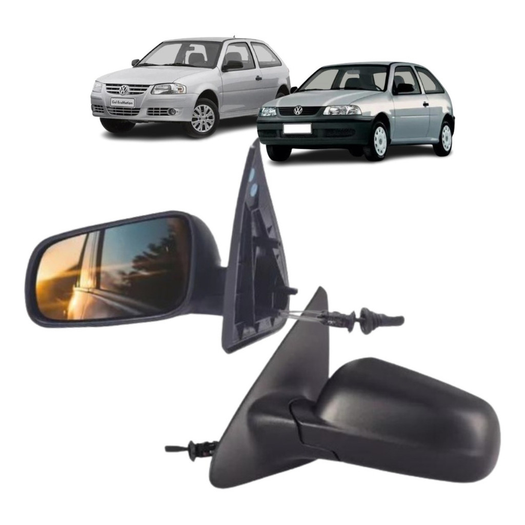 Espelho Retrovisor Gol G3 G4 1999/2013 2 Portas Com Controle | Shopee ...