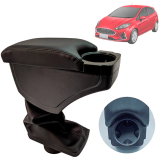 Apoio Encosto Descanso De Braço Porta Copos Apoio New Fiesta Hatch Sedan 2013 Até 2017