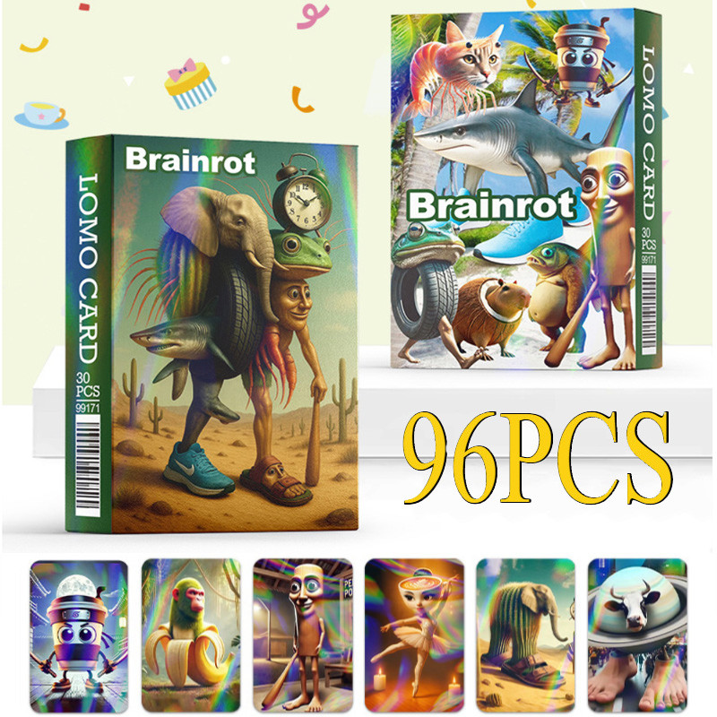 Cartão Flash Brainrot Toy Tung Sahur Photocard Lomo Jogos De