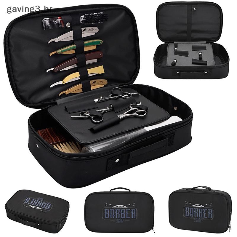 [GAVBR] Bolsa De Armazenamento De Ferramentas De Barbeiro Para Salão De Beleza Tesoura Estojo De Transporte Caixa De Maq