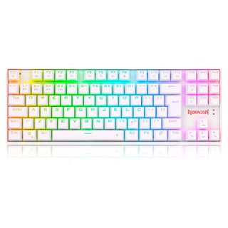 Teclado Mecanico Kumara Pro Rgb Wireless Branco Switch Marrom