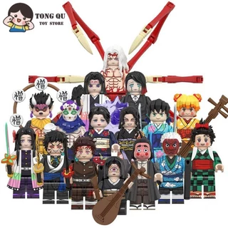 Anime Minifiguras Demon Slayer Bonecas Brinquedos De Presente De Aniversário
