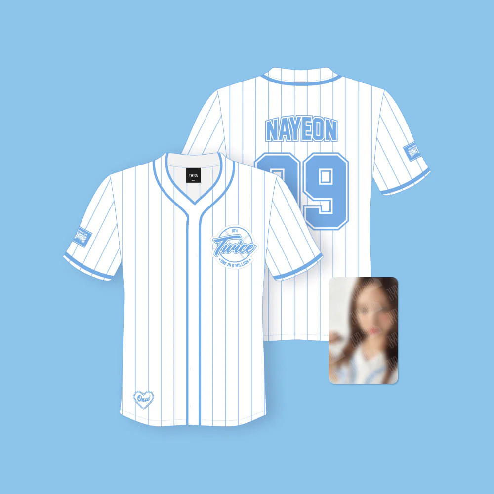 TWICE ジヒョ ユニフォーム『9ROUND』本国ファンミグッズ ⚾️ TWICE JERSEY-Camiseta HOME 9o Aniversário 9ROUND | Shopee Brasil