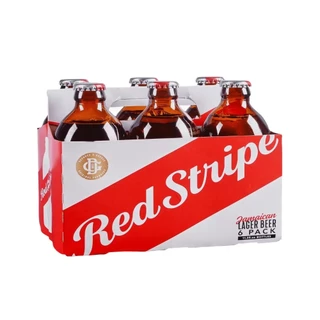 Cerveja Red Stripe Lager Jamaicana 330ml Pack com 6