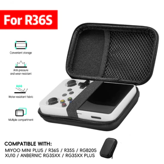Bolsa Portátil De Armazenamento Compatível Com O RG35XX R35s R36S console De Jogos retro mini Eletrônica Preta