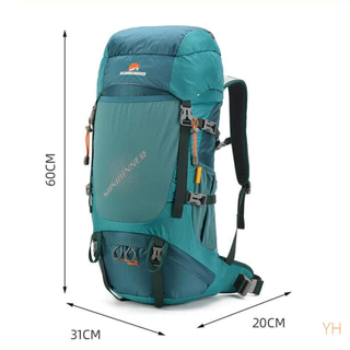 Mochila de ombro duplo para caminhadas, acampamentos e excursões ao ar livre
