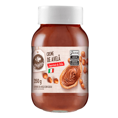 Creme de Avelã e Cacau 350g Carrefour | Shopee Brasil