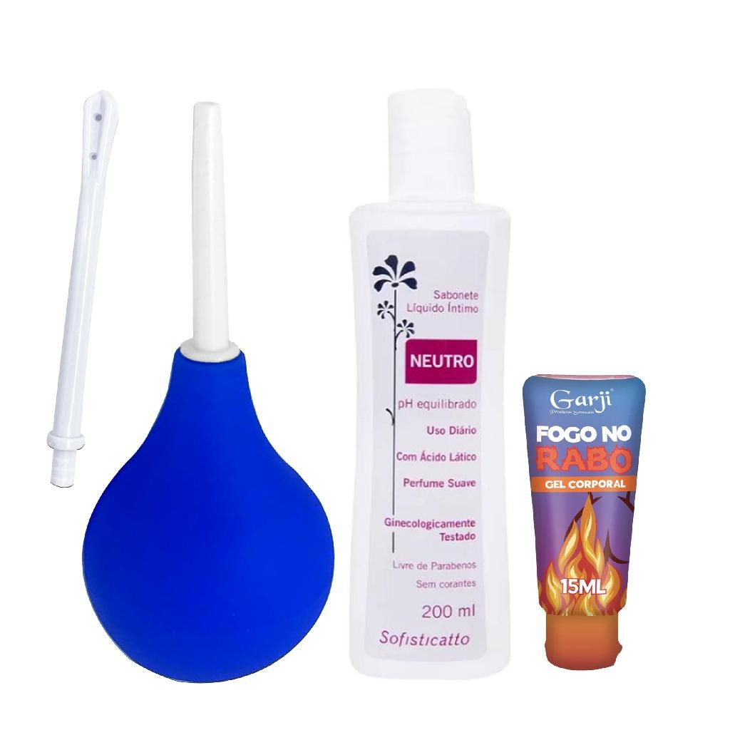 Kit Ducha Higiênica Chuca Xuca + Sabonete Íntimo + Gel Excitante Anal ...