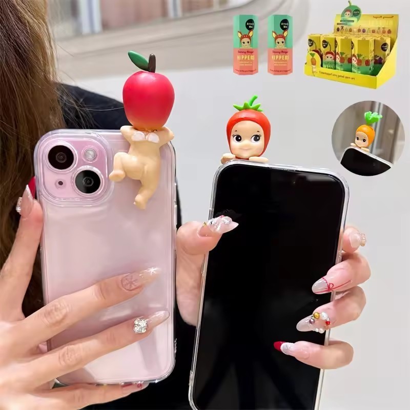 Capa De Telefone 3D Sonny Angel Box Para iPhone 16 Pro Max 15 14