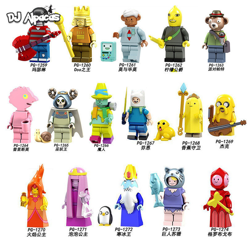 Marceline Bubble Princess Figuras Gigante Susan Banana Guard Construindo Ice King Blocks Toy