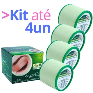Kit Linha para Depilação Facial Egipcia Orgânica Vanity 100% Algodão Tkt 40 300m