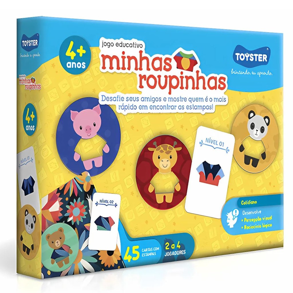 Jogo Educativo Minhas Roupinhas 3277 - Toyster | Shopee Brasil