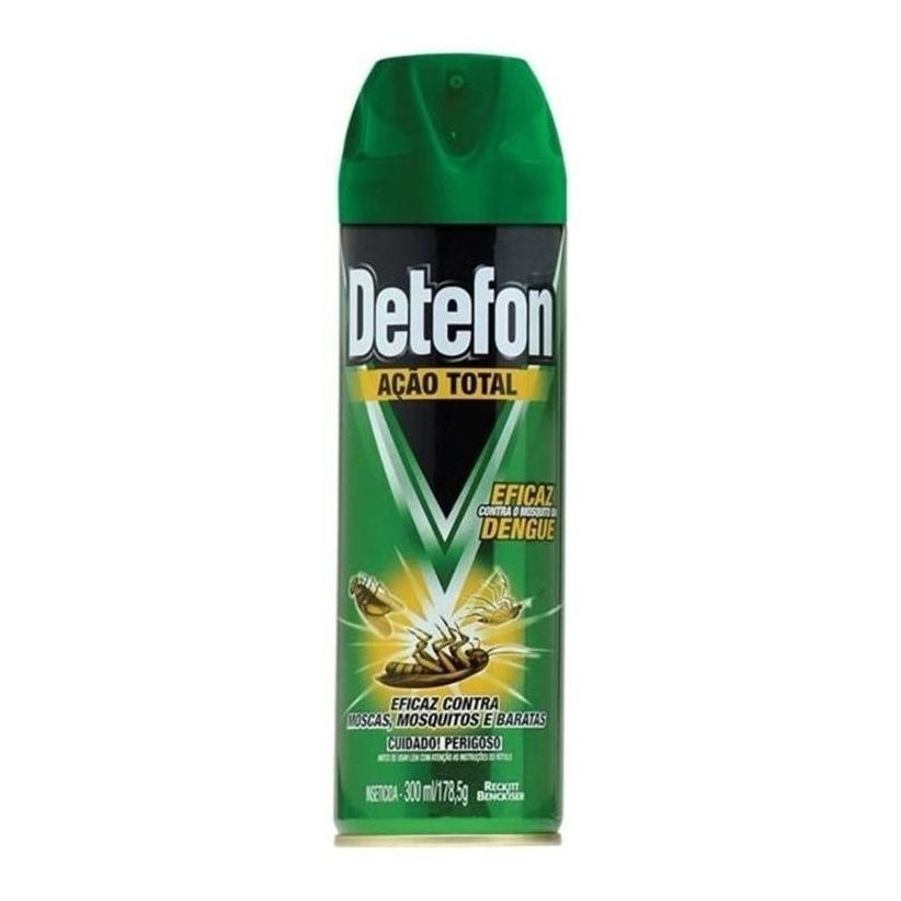 kit 6 Inseticida Eficaz Aerosol Acao Total Detefon 300ml | Shopee Brasil