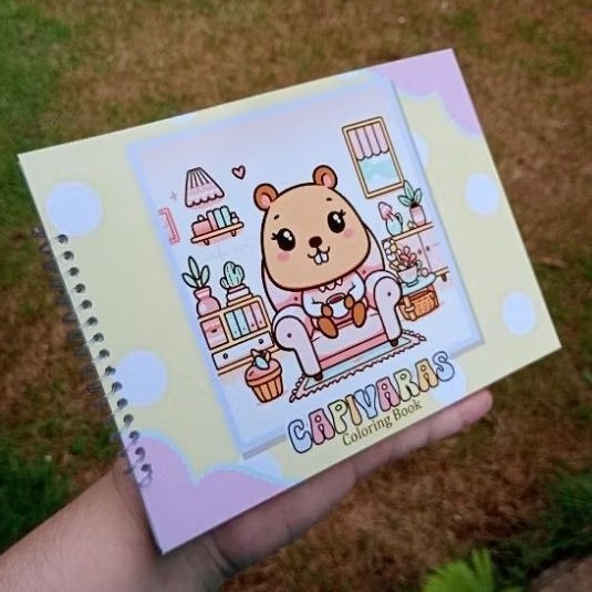 Bobbie Goods/ Livro de Colorir Capivara 25 folhas | Shopee Brasil