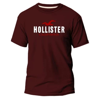 Camiseta Streetwear Feminina Masculina Unissex Hollister 100% Plus Size Promoção Algodão Envio Imediato
