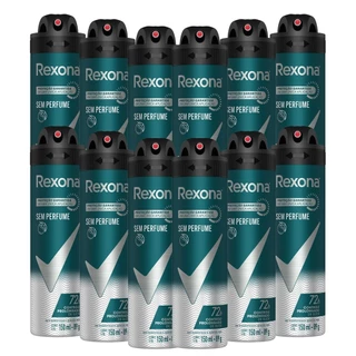 Kit 12 und Desod Aero Rexona Men Sem Perfume 150ml em Oferta na Shopee