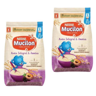 Kit 2 Cereal Mucilon Infantil Ameixa e Aveia 180g - Nestlé em Oferta na Shopee