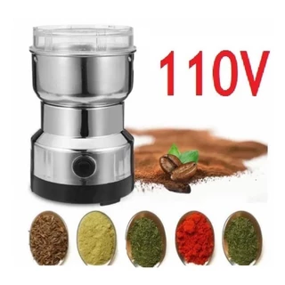 Moedor De Café Grão Sementes Elétrico Inox Portátil 110V em Oferta na Shopee