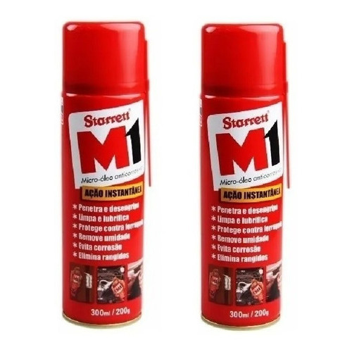 Kit 02 Micro Óleo Desengripante E Anticorrosivo M1 Starrett