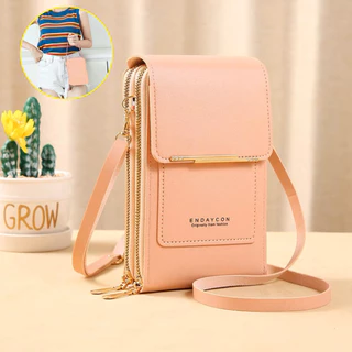 Bolsa transversal feminina moda feminina trabalho social porta celular Com 3 Divisórias Porta Celular