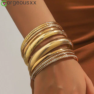 Conjunto De Pulseiras Em Camadas Estilo Boêmio Para Mulheres, Torcidas Retrô, Joias Festa, Presentes