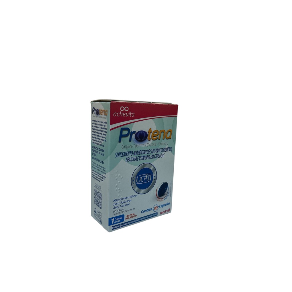 Protena Colágeno tipo ll 40mg +EPA/HDA + Vit D com 30 Cápsulas Softgel ...