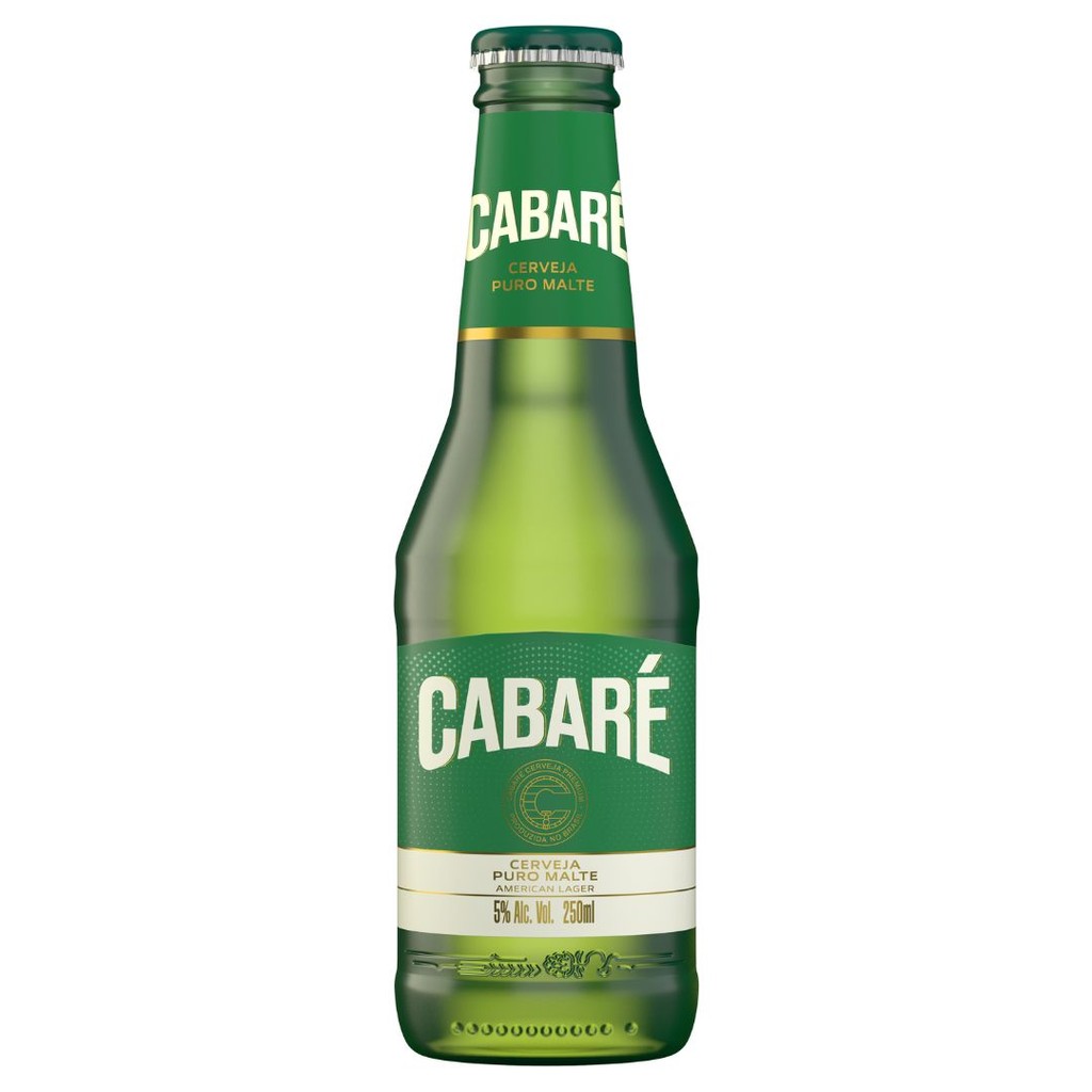 Cerveja Cabaré Puro Malte Garrafa Long Neck 250ml American Lager Lúpulo ...