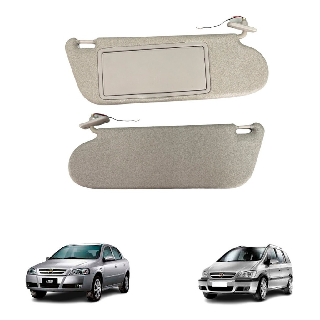 Quebra Sol Astra Com Luz 2001/2012 + Espelho Direito