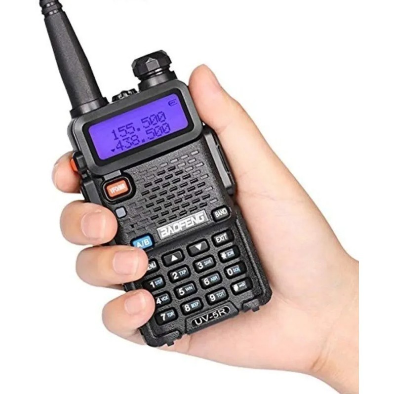 Rádio Comunicador Dual Band Uhf Vhf Uv-5r HT Fm Fone