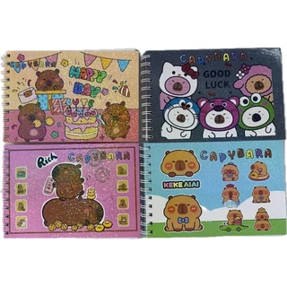 Livro Para Colorir Capivara 50 Páginas Capa Dura E Flexível Caderno Pintura Coloring Desenhos em Oferta na Shopee