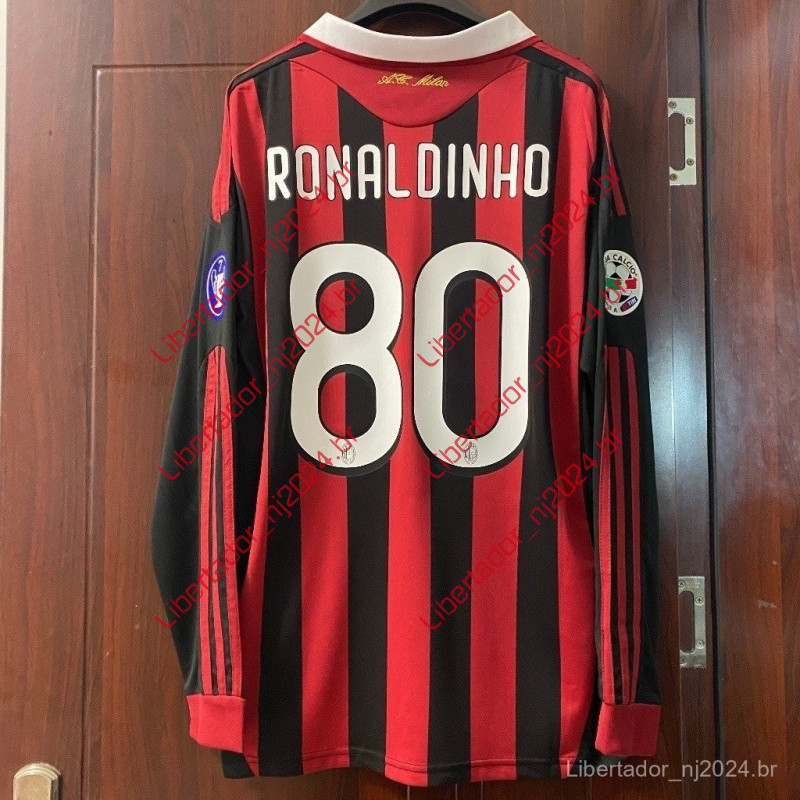 Casa Long Spot 2009-2010 Caminho De Futebol Uniforme De Equipe Camisa Retro VO0G