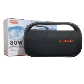 Caixa de Som Portátil A'Gold SM-36 - Bluetooth 80w em Oferta na Shopee