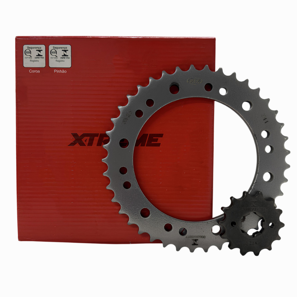 Kit Coroa e Pinhão Fazer 150 ABS FZ15 2023 em Diante 41x14 inha
