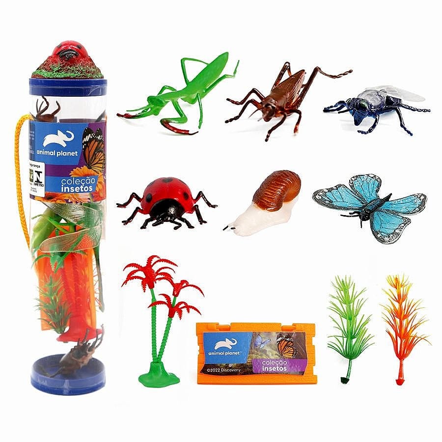 Brinquedo Coleção Bichos Miniaturas Insetos/Safari/Repteis/Fazenda ...