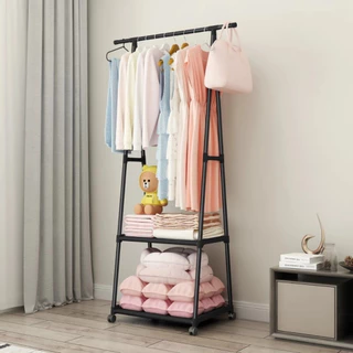 Estante Rack Cabideiro Organizador de Roupas – Arara com Prateleiras