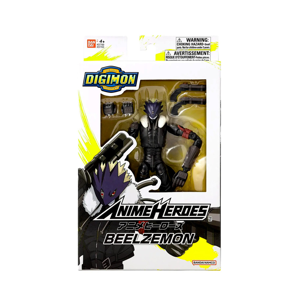 Boneco Digimon Anime Heroes Beelzemon ‎F0096-1 Bandai Fun
