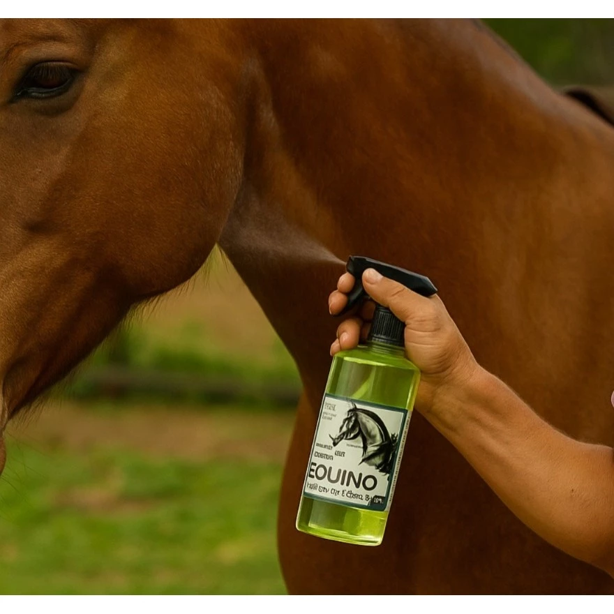 Spray Repelente Citronela e Cânfora | Proteção Natural para Seu Cavalo