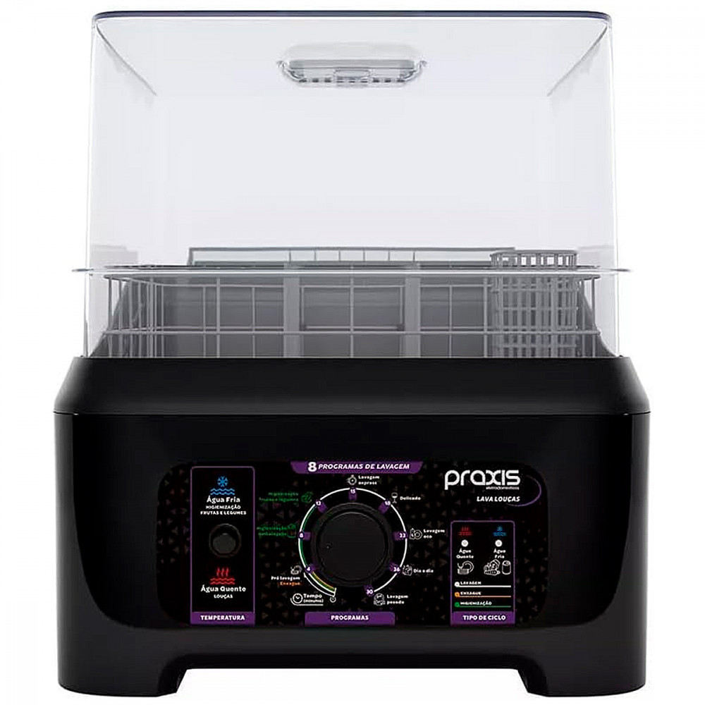 Lava Louças Praxis Portátil LLPP Semi-Automática 127V Preto