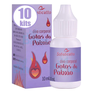 10 Óleo Corporal Gotas Da Paixão Sofisticatto Atacado