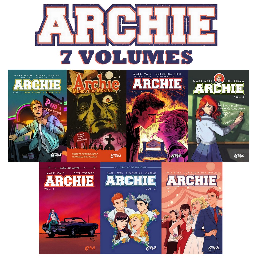 Combo Archie 7 Volumes Melhores Histórias Riverdale | Shopee Brasil