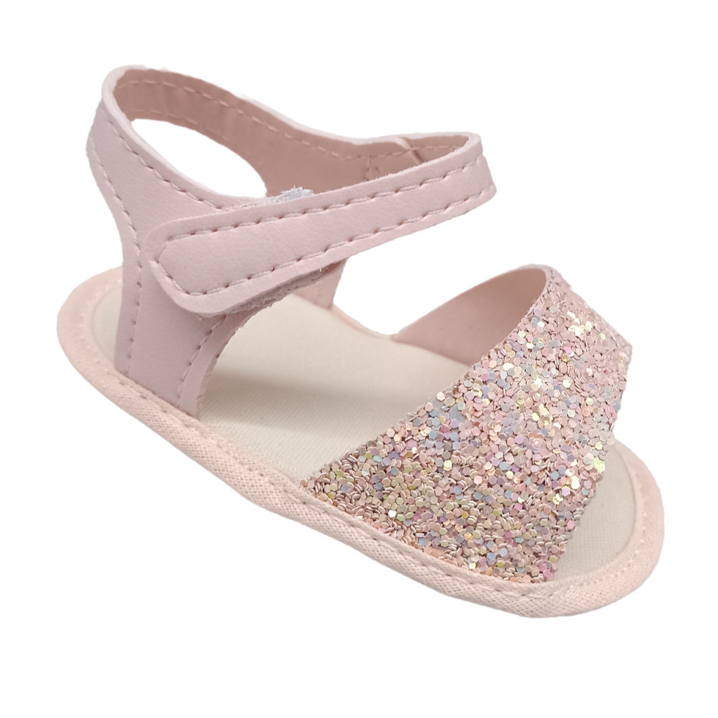 Sandália Bebê Menina Sapatinho de Bebê Menina Com Gliter | Shopee Brasil